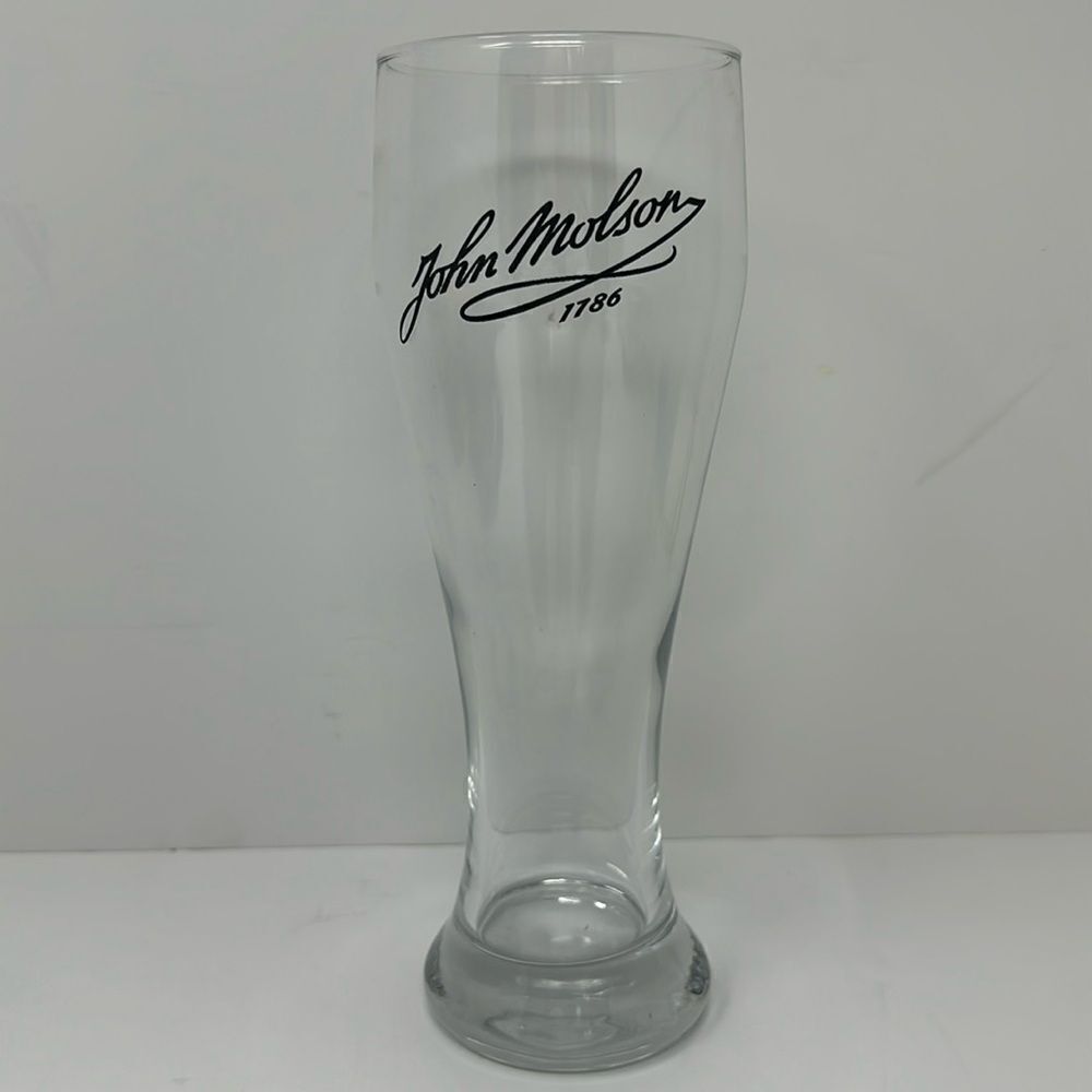Tall John Molson glass